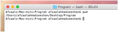 Shell script for pwd